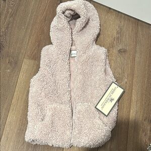 Pink Kids faux fur vest. New with tags